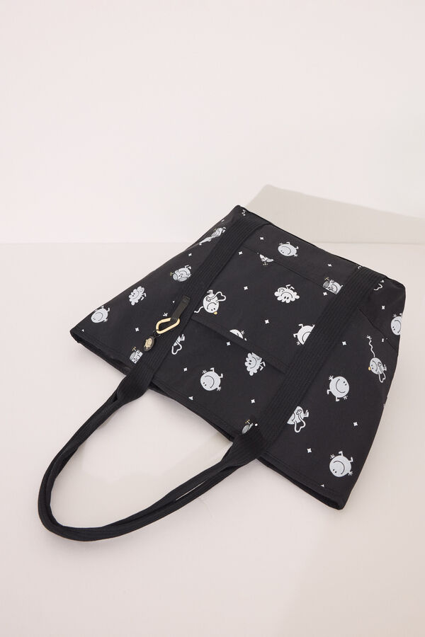 Womensecret Bolsa de mano negro Mr. Men & Little Miss  negro