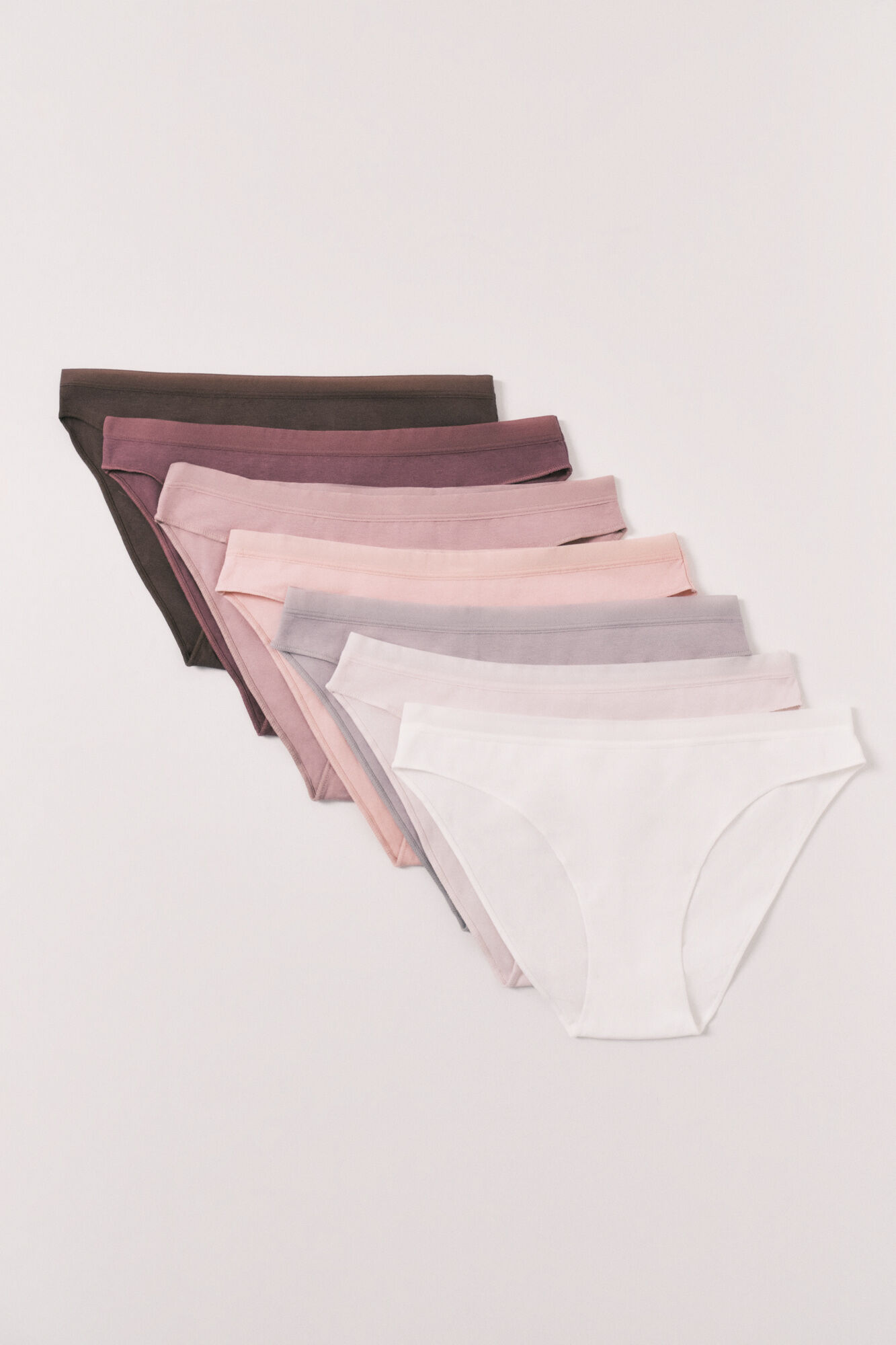 Women'secret Pack 7 panties cl&aacute;sicas de algod&oacute;n lisas