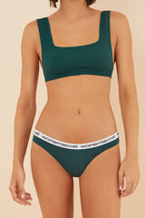 Womensecret Pack 3 panties algodón logo verde