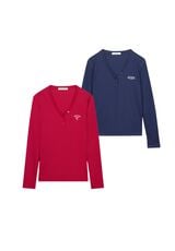 Womensecret Pack de 2 camisetas de pijamas 