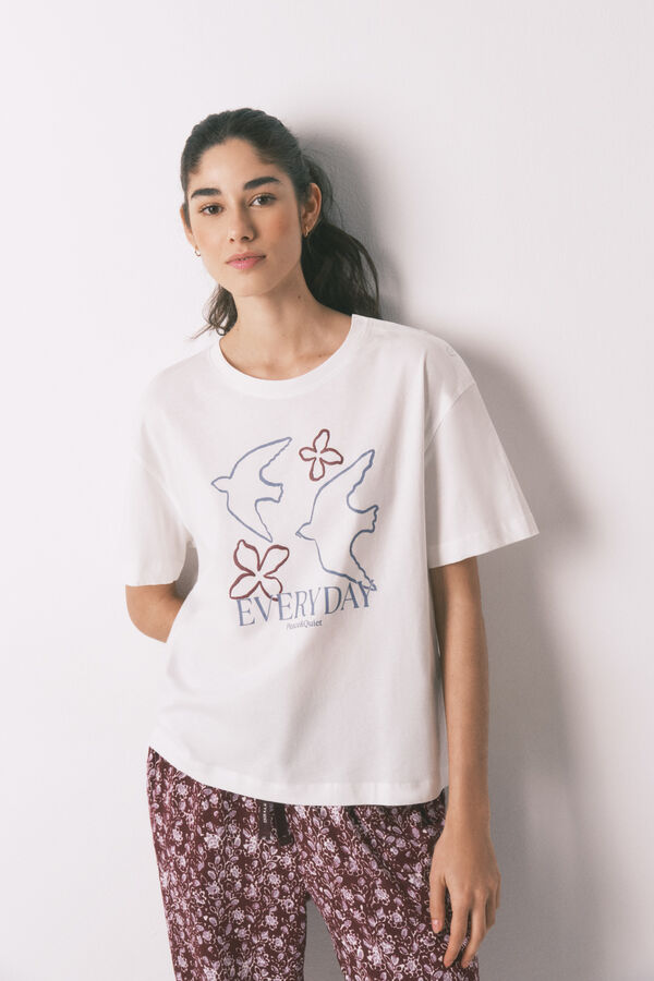 Womensecret Conjunto de zapatillas, pantal&oacute;n y camiseta 