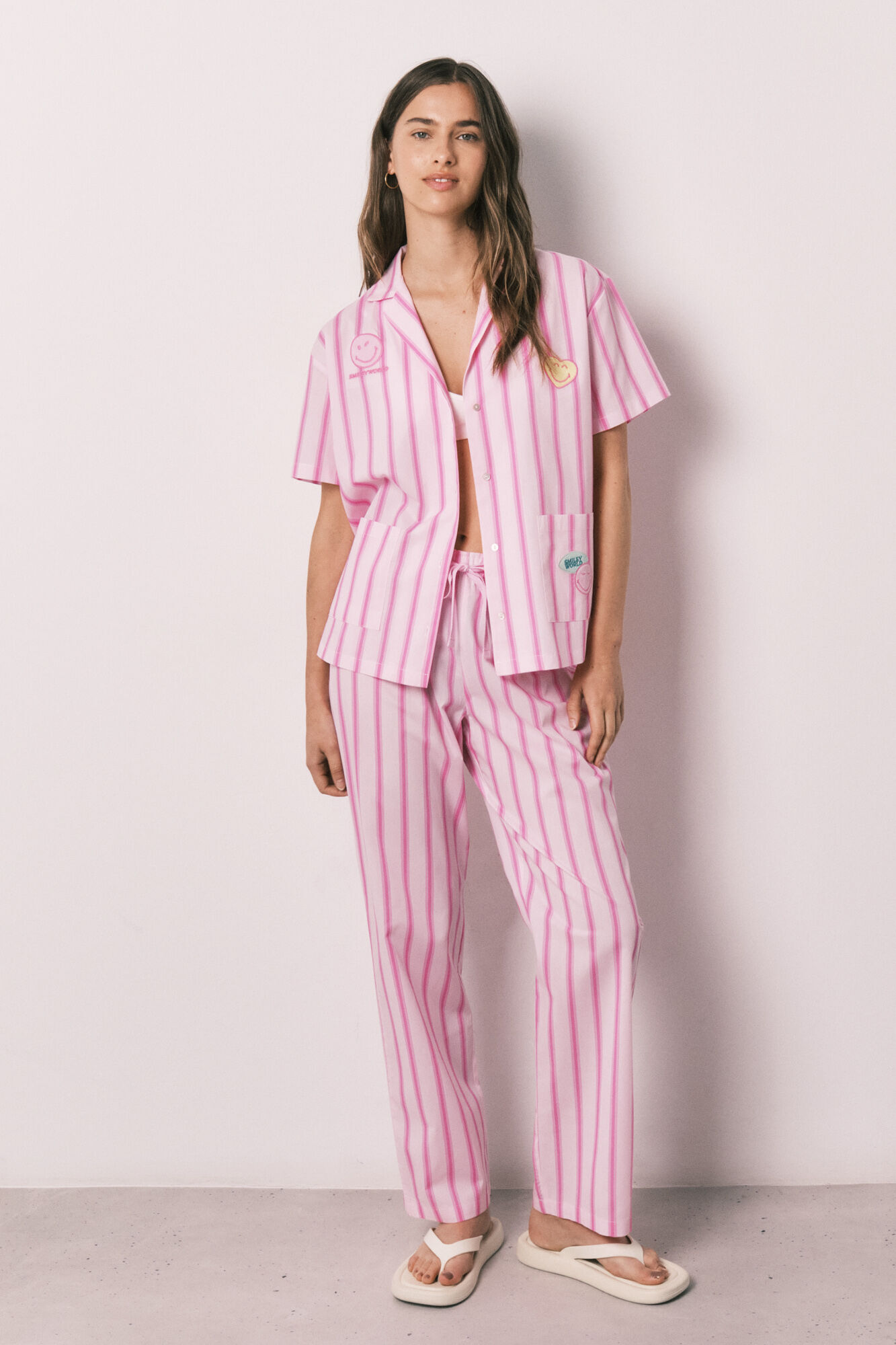 Womensecret Conjunto de chanclas y pijama 