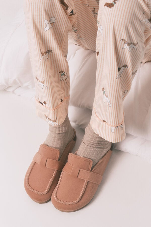 Womensecret Conjunto de zapatillas y c&aacute;rdigan 