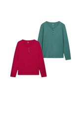 Womensecret Pack de 2 camisetas de pijama 