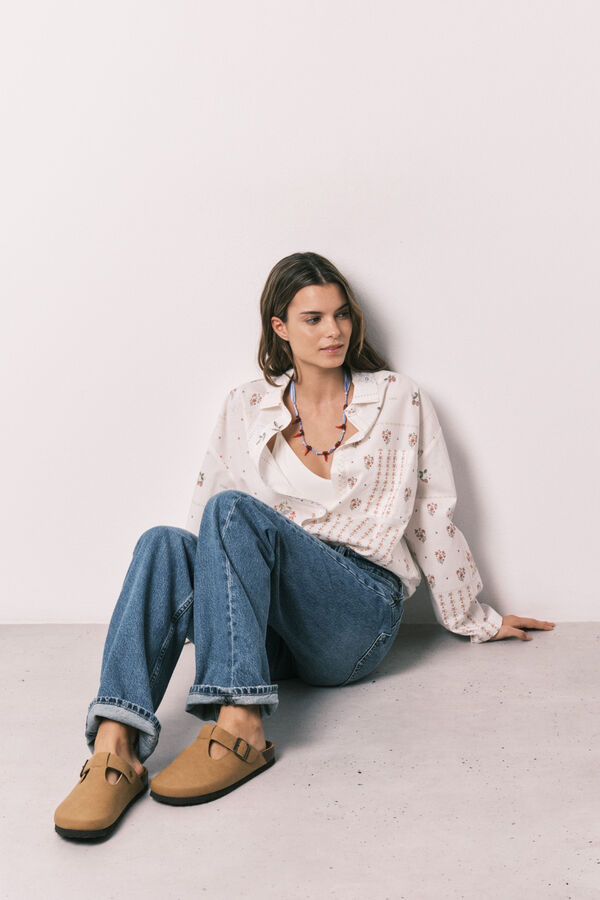 Womensecret Conjunto de pantal&oacute;n y zapatillas 