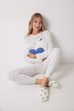 Womensecret Conjunto de zapatillas, pijama y cojín 