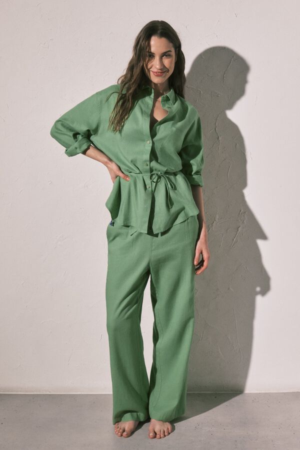 Womensecret Conjunto de camisa y pantal&oacute;n 