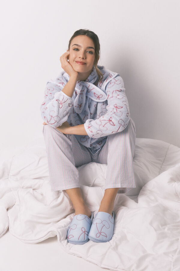 Womensecret Conjunto de zapatillas y bata 