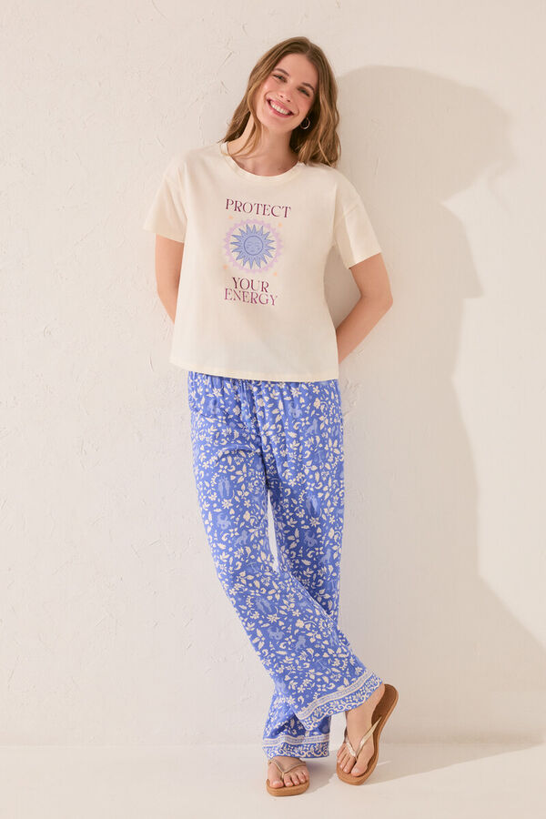 Womensecret Conjunto de pantalón y camiseta 