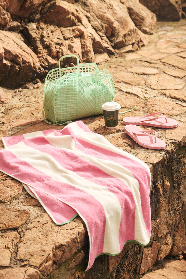 Womensecret Conjunto de chanclas, bolso y toalla 