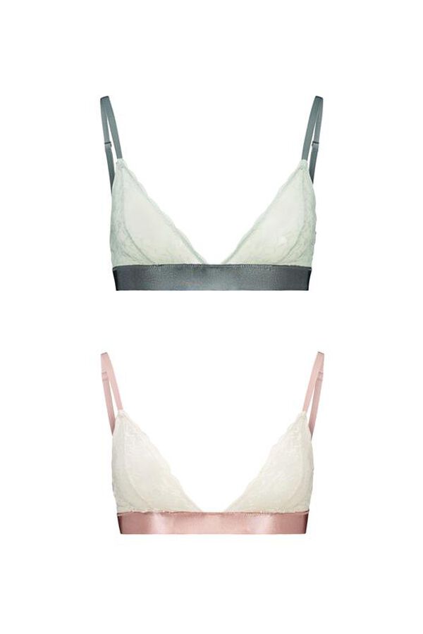Womensecret Pack de 2 bralettes triangulares 