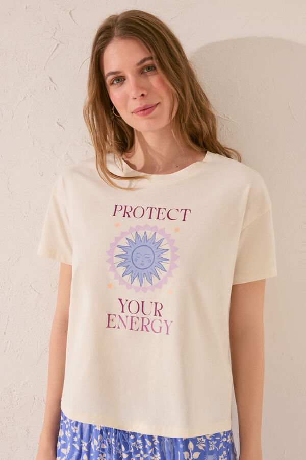 Womensecret Conjunto de pantalón y camiseta 