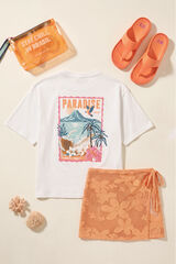Womensecret Conjunto de pareo, camiseta, chanclas y bolsa 