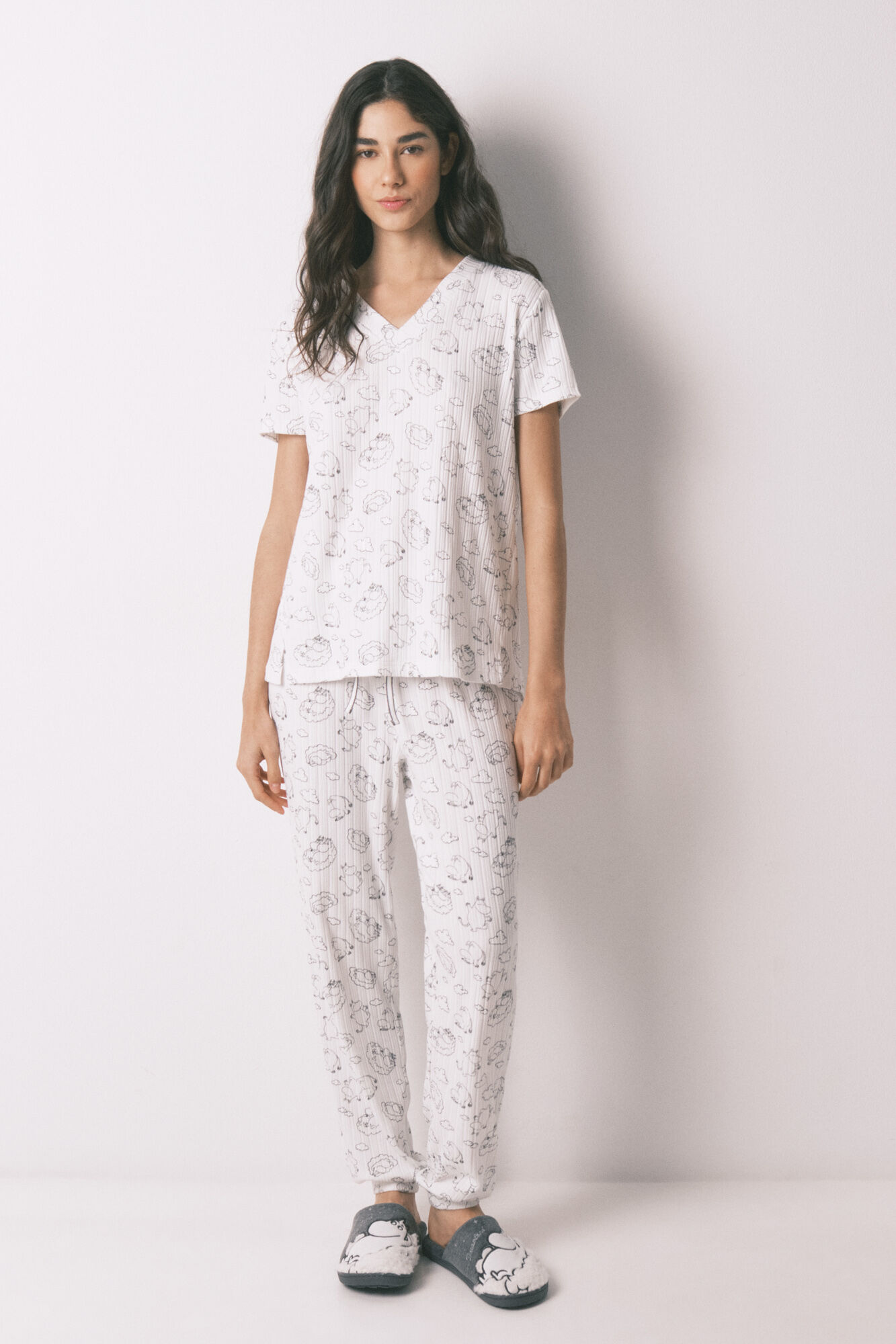 Womensecret Conjunto de zapatillas y pijama 