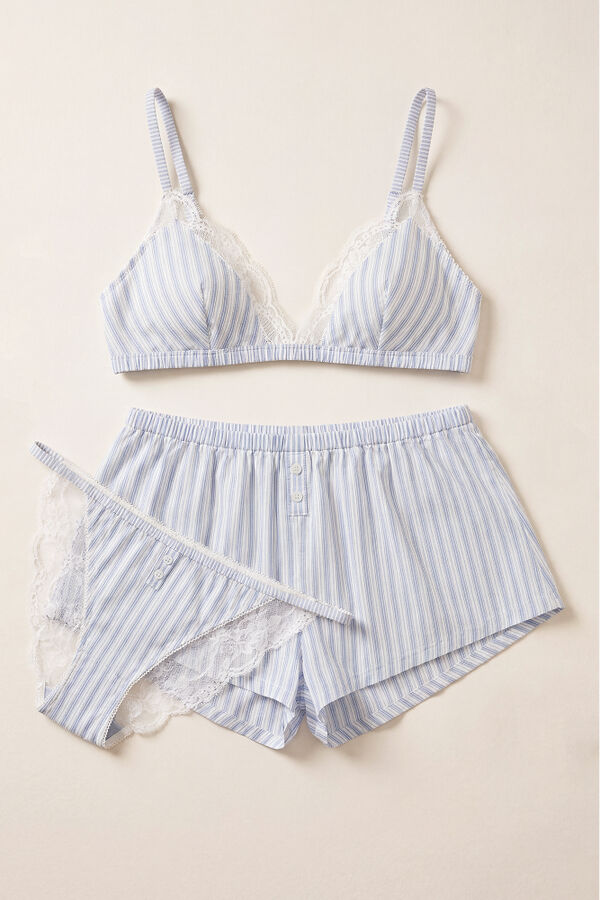 Womensecret Conjunto de braga, pantal&oacute;n y sujetador 