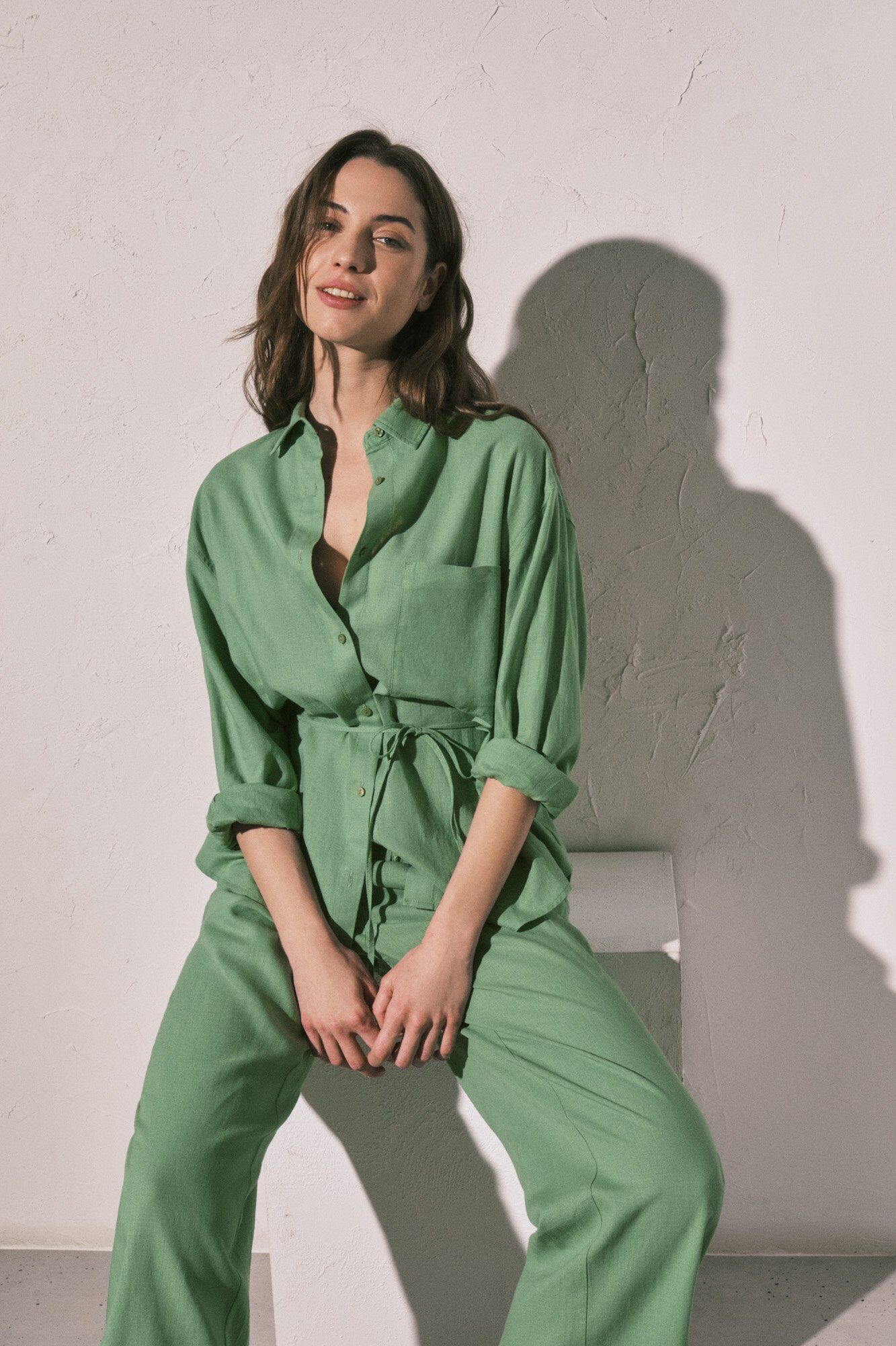Womensecret Conjunto de camisa y pantal&oacute;n 
