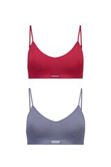 Womensecret Pack de 2 tops sin costuras 