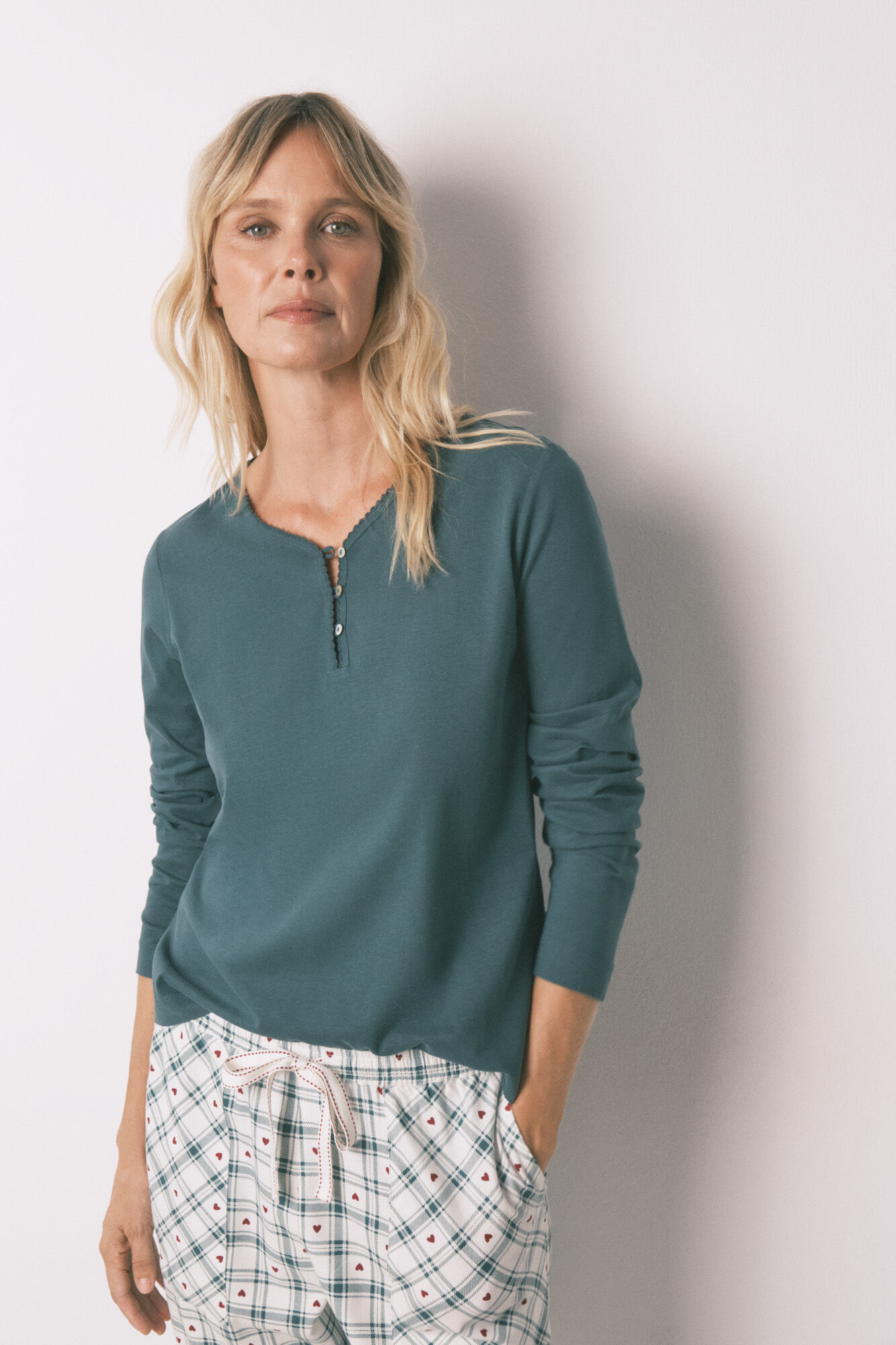 Womensecret Pack de 2 camisetas de pijama 