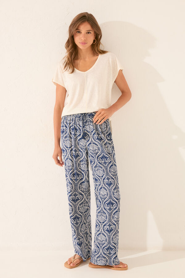 Womensecret Conjunto de pantalón y camiseta 
