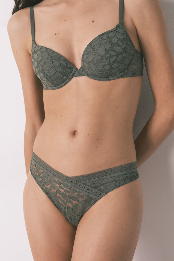 Womensecret Conjunto de tanga y sujetador 