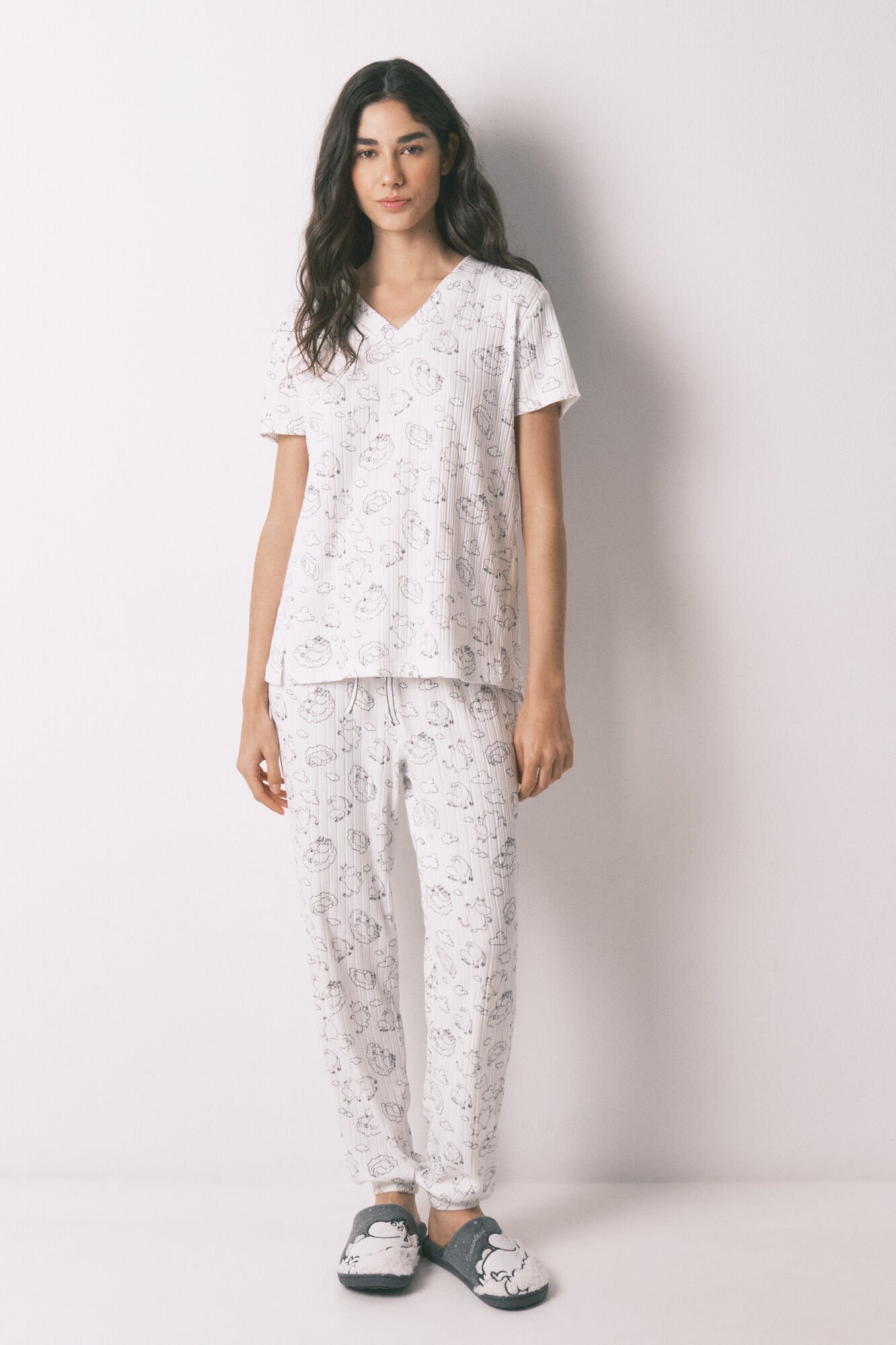 Womensecret Conjunto de zapatillas y pijama 