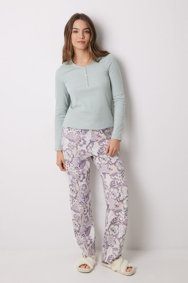 Womensecret Conjunto de pantalón y camiseta 