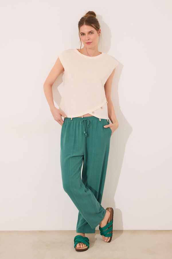 Womensecret Conjunto de pantalón y camiseta 