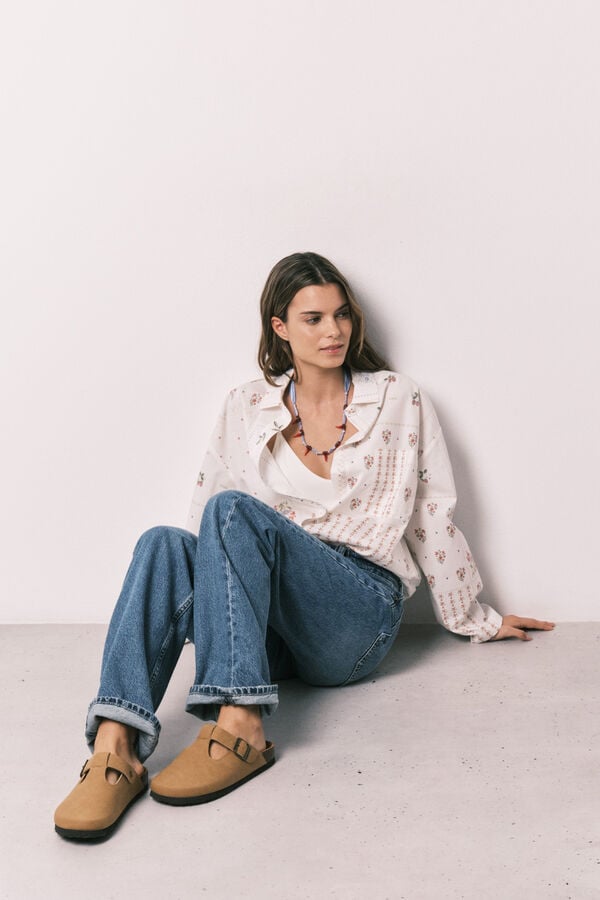 Womensecret Conjunto de camisa y zapatillas 