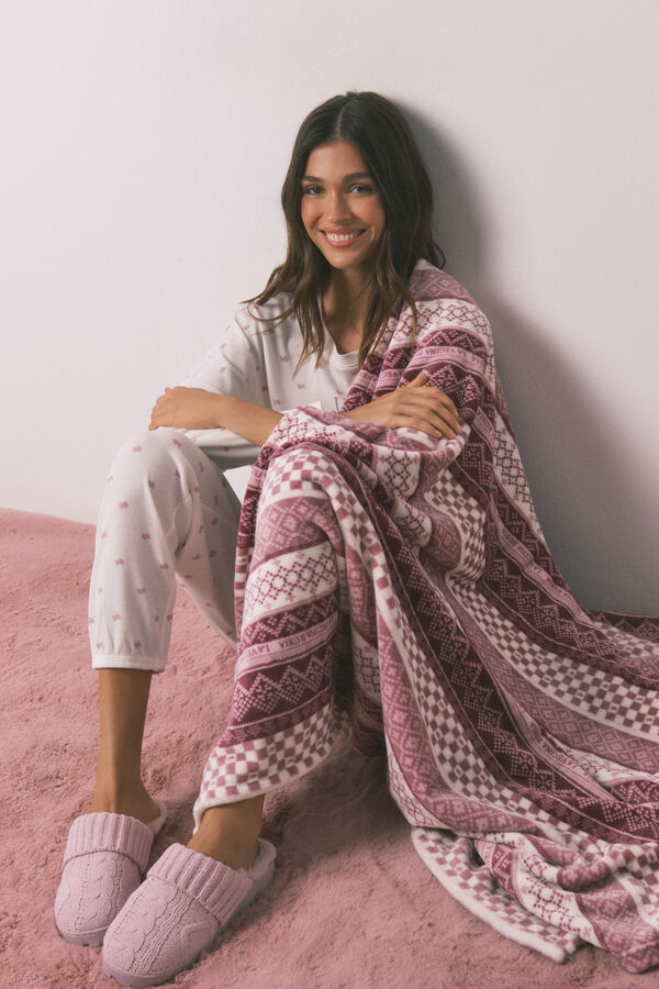Womensecret Conjunto de pijama y manta 
