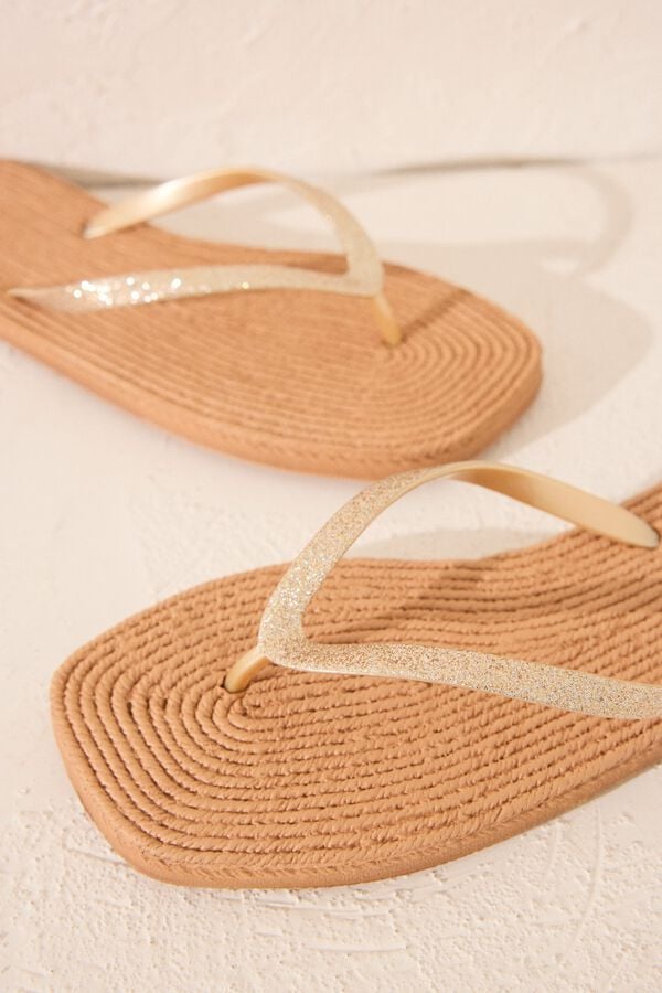 Womensecret Conjunto de bañador y chanclas 