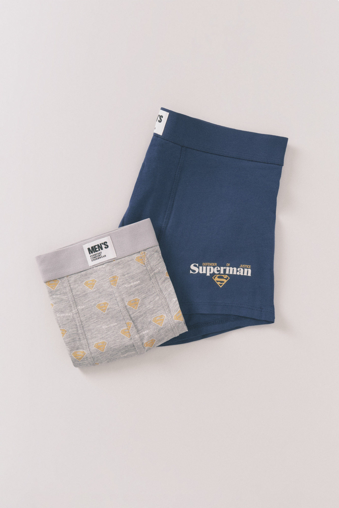 Pack de boxer grises de Superman Calzones de hombre