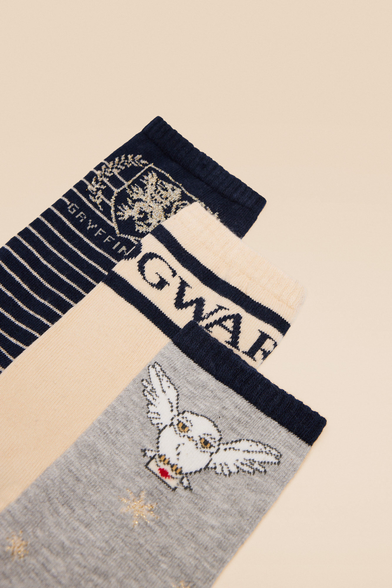 Calcetines Harry Potter Para Hombre - Pack De 3 Pares, Licencia Oficial Warner Bros, Diseños Mágicos