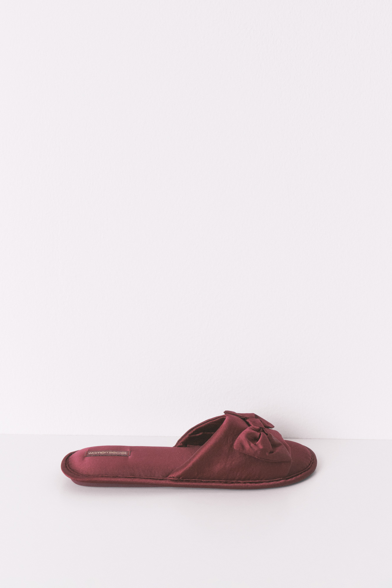 Oysho Mexico Oysho Homewear Mujer Pantuflas Terciopelo Rojo