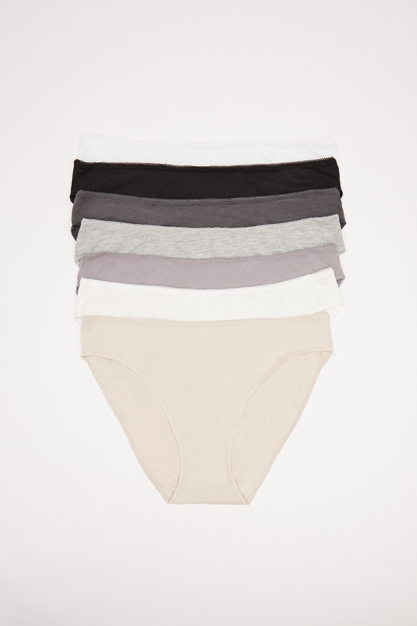 Pack 7 panties clásicos algodón multicolor neutro Panties de mujer WomenSecretMX